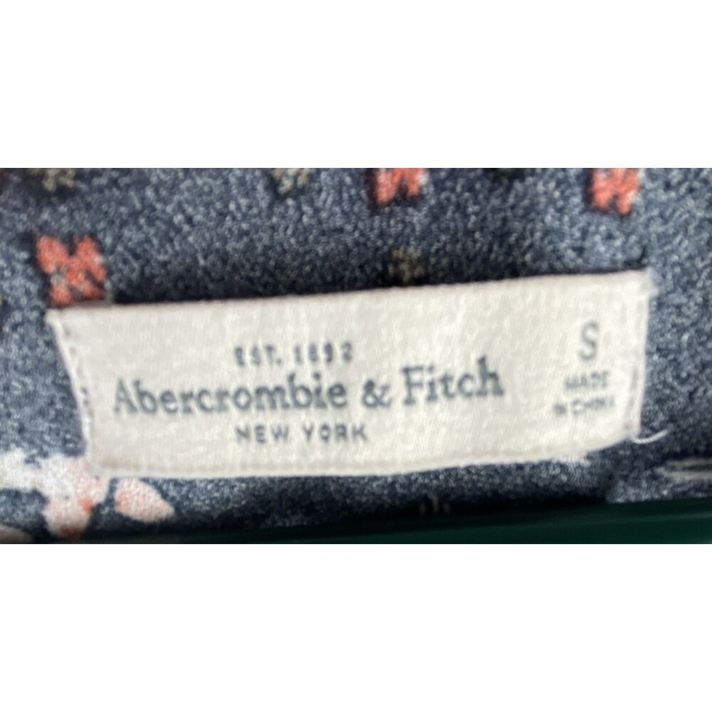 Abercrombie & Fitch Dress Womens S Babydoll Mini Flare Floral Long Sleeve‎ Fall - Picture 12 of 13